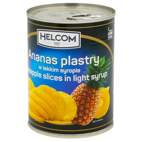 Ananas plastry w syropie 565g